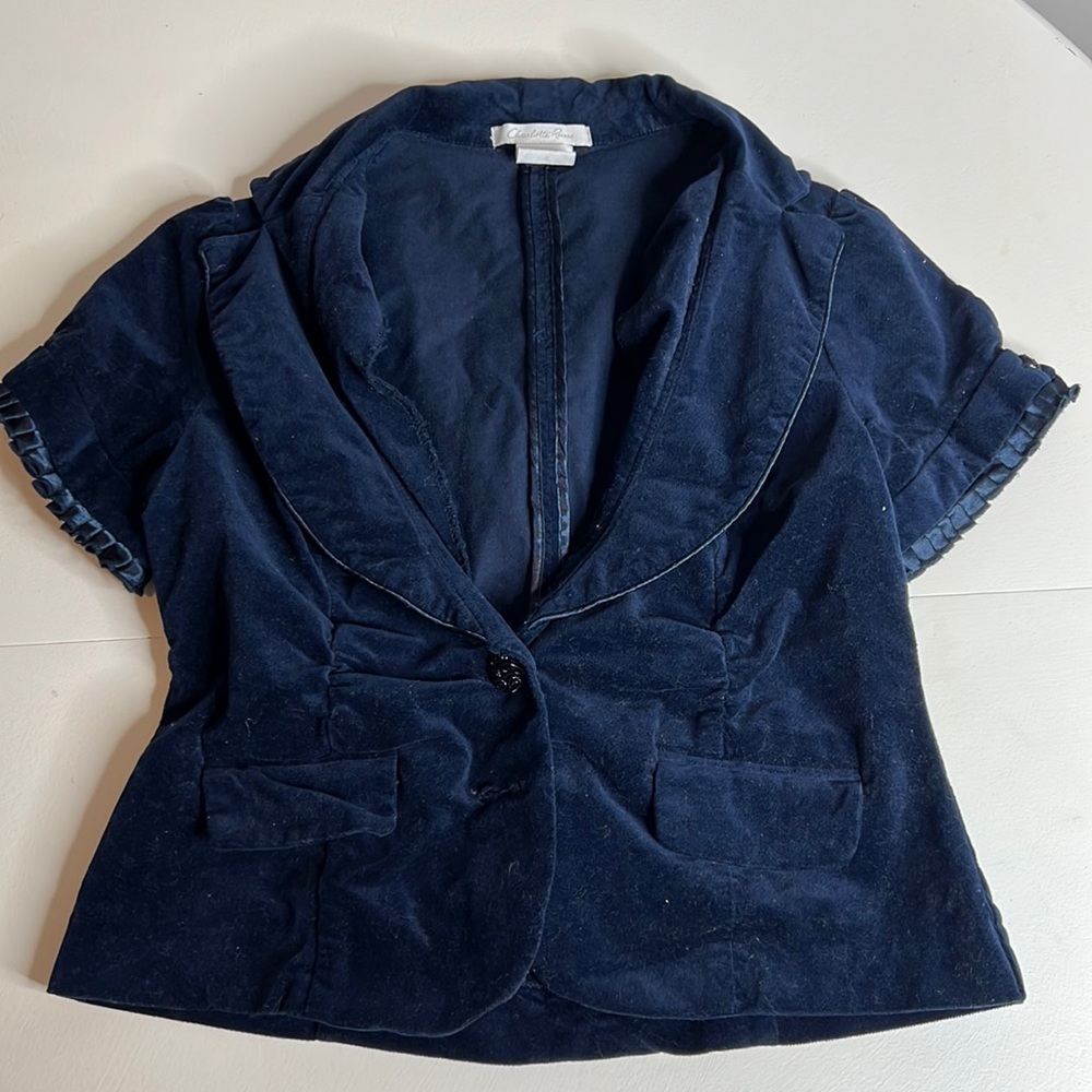 Navy Blue Short Sleeved Blazer/Jacket